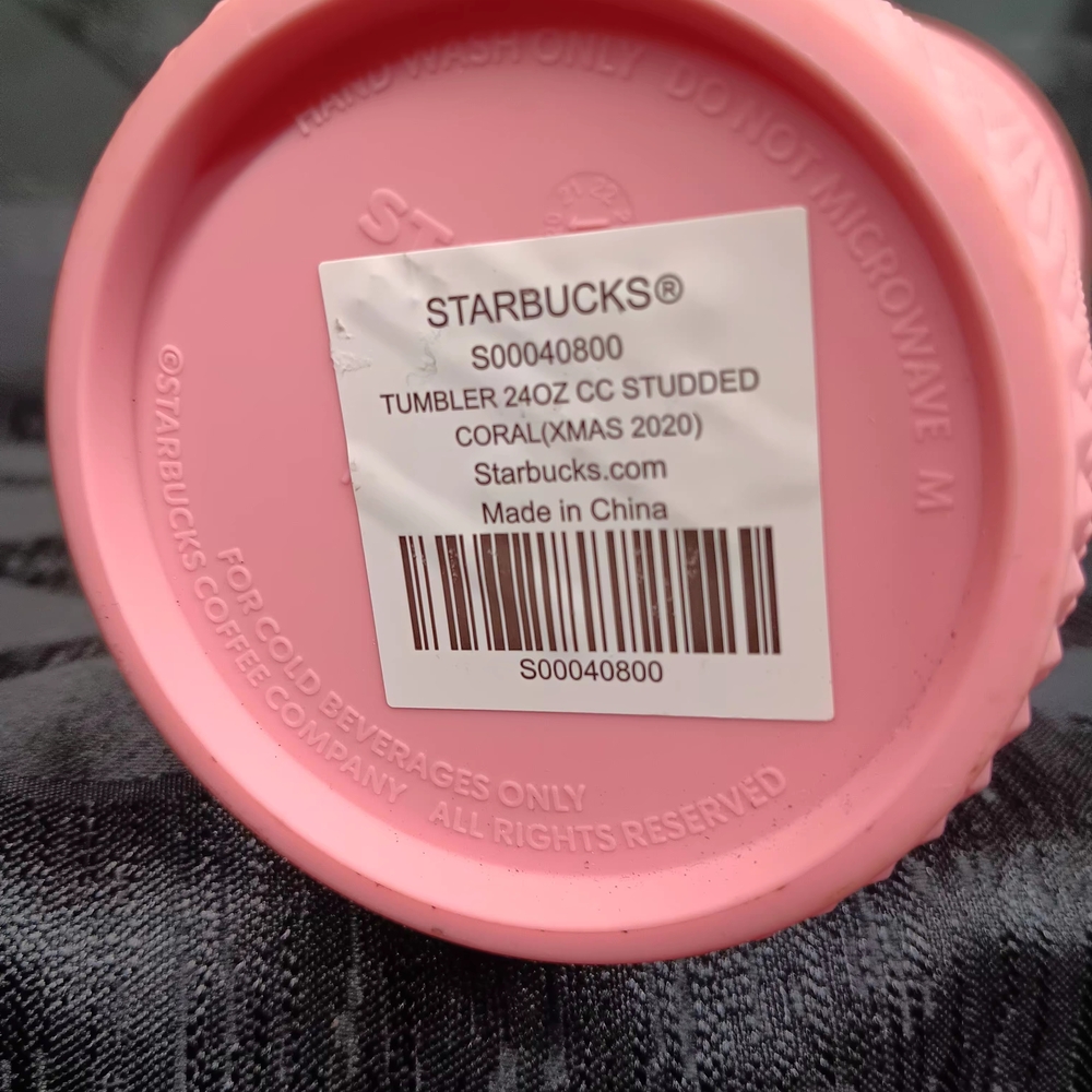 Starbucks Pink Textured Tumbler with Straw - Picture 2 of 2